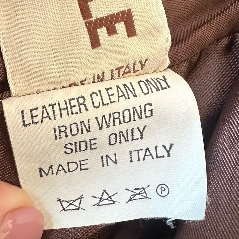 Vintage Italian Leather Vest with Studs by San Dino - Picture 10 of 11